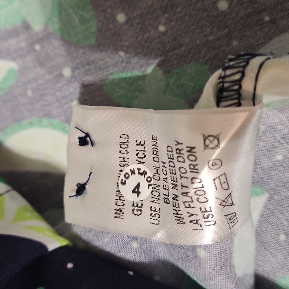 Visconti Black Men's Short Sleeve Button-up: Size- Medium- Navy Mojito Print - Picture 10 of 10